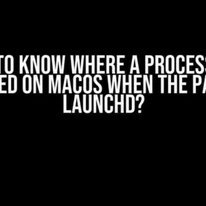 How to know where a process was launched on macOS when the parent is launchd?