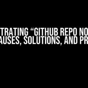 The Frustrating “Github Repo Not Found” Error: Causes, Solutions, and Prevention